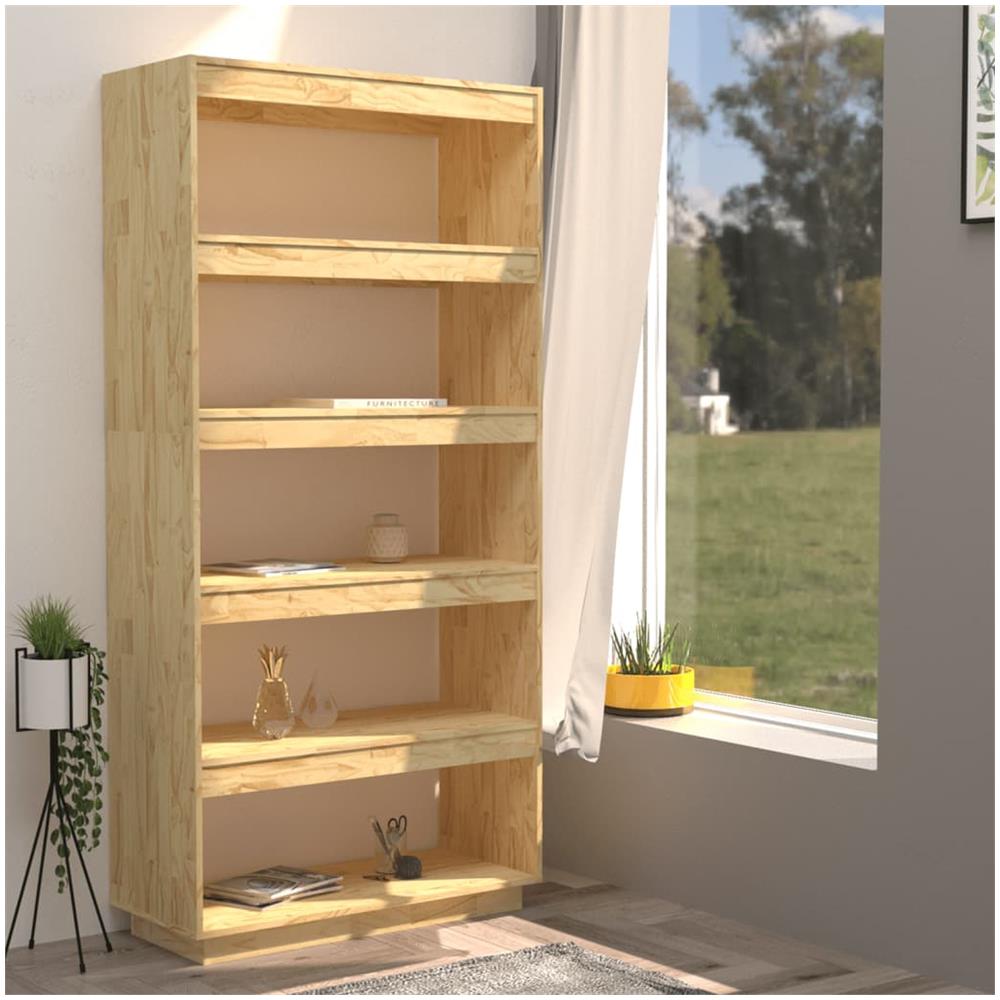 Libreria /Divisorio 80x35x167 cm in Legno Massello di Pino - Foto 3