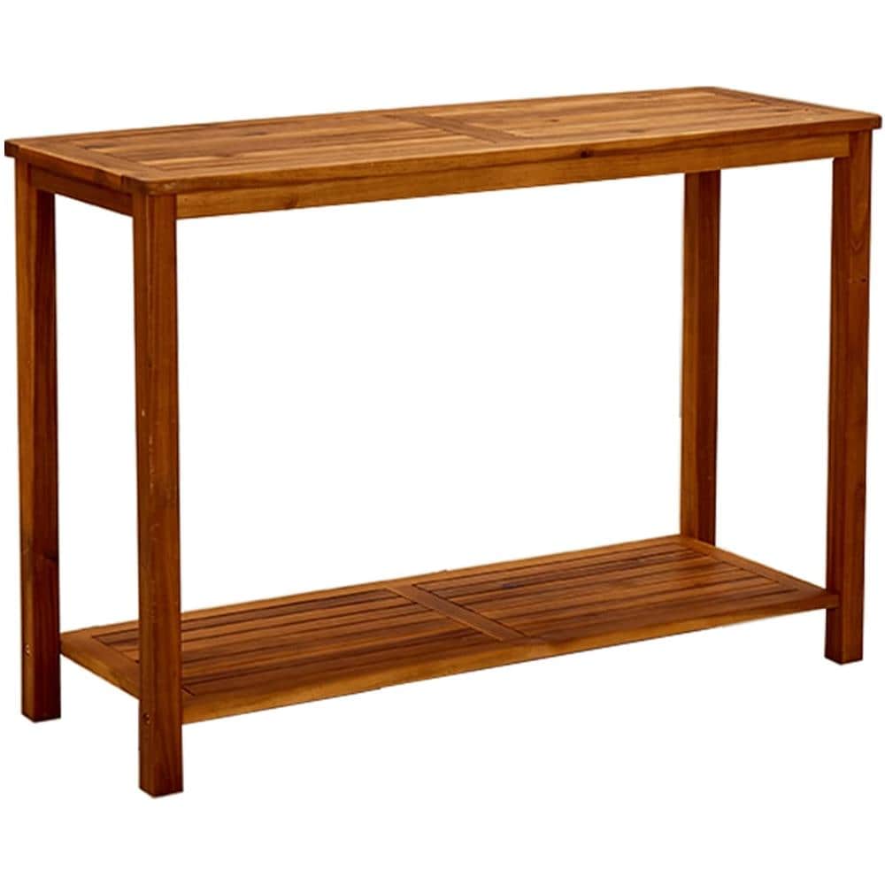 Tavolo Consolle Da Giardino 110x40x75cm Legno Massello Acacia - Foto 1