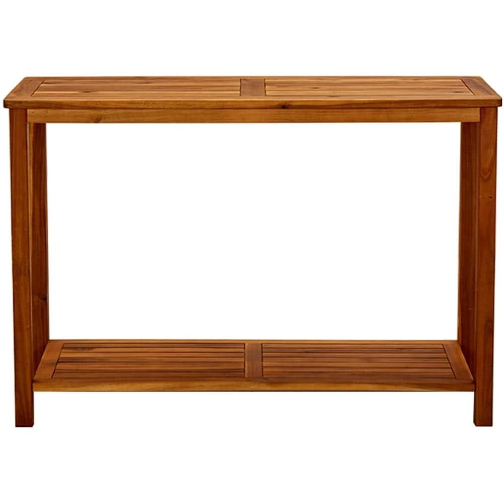 Tavolo Consolle Da Giardino 110x40x75cm Legno Massello Acacia - Foto 2