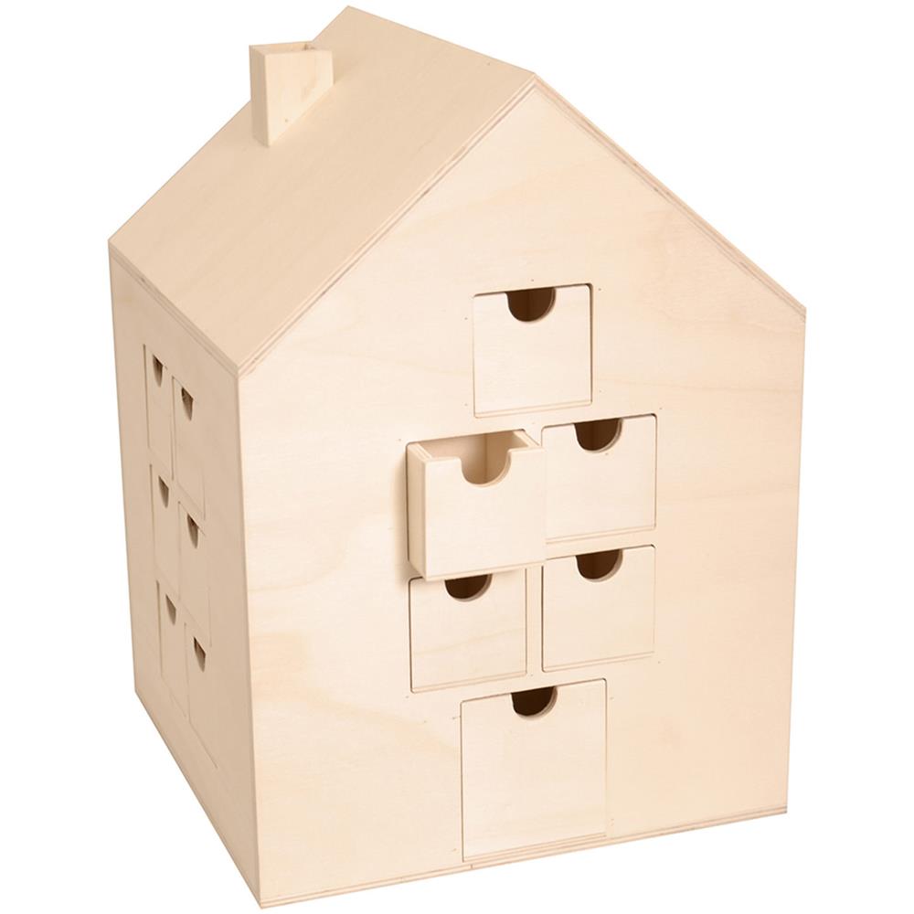 Calendario Dell'avvento Casa Da Decorare 30 X 21,5 Cm - Foto 3