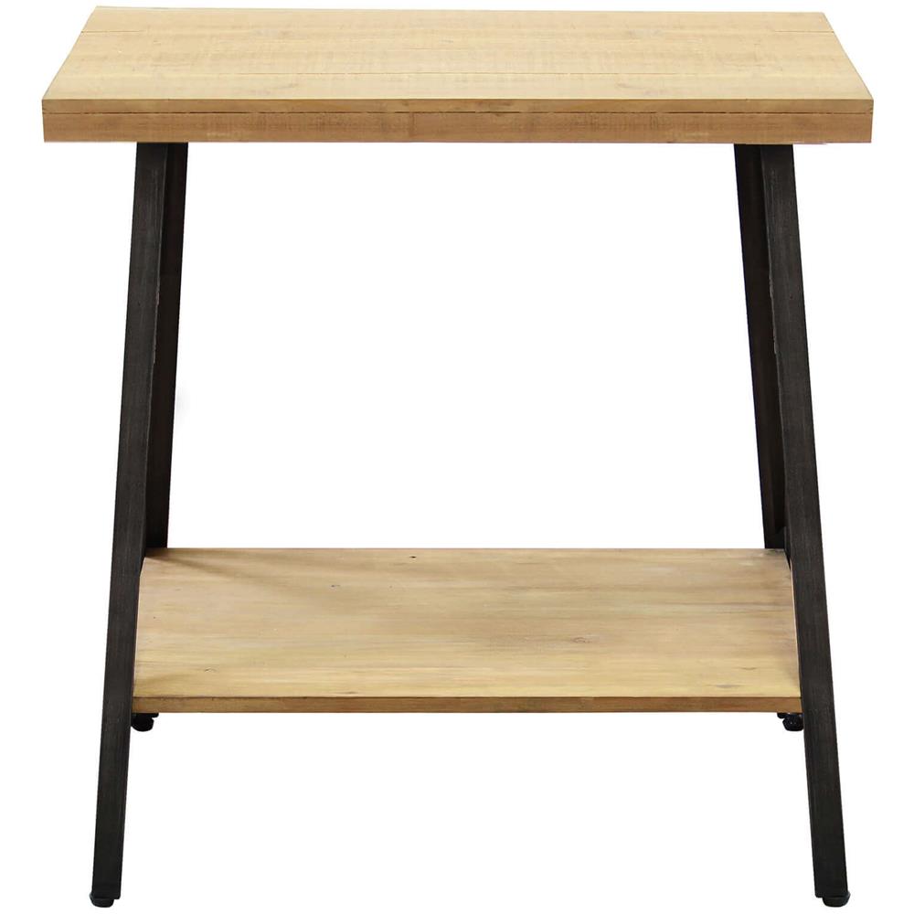Consolle In Legno 66 X 40 Di Design Moderno Industrial Cm 63 X 40 X 68 H - Foto 2