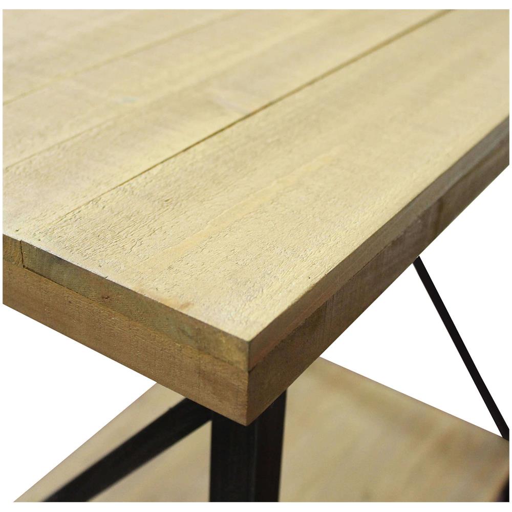Consolle In Legno 66 X 40 Di Design Moderno Industrial Cm 63 X 40 X 68 H - Foto 4