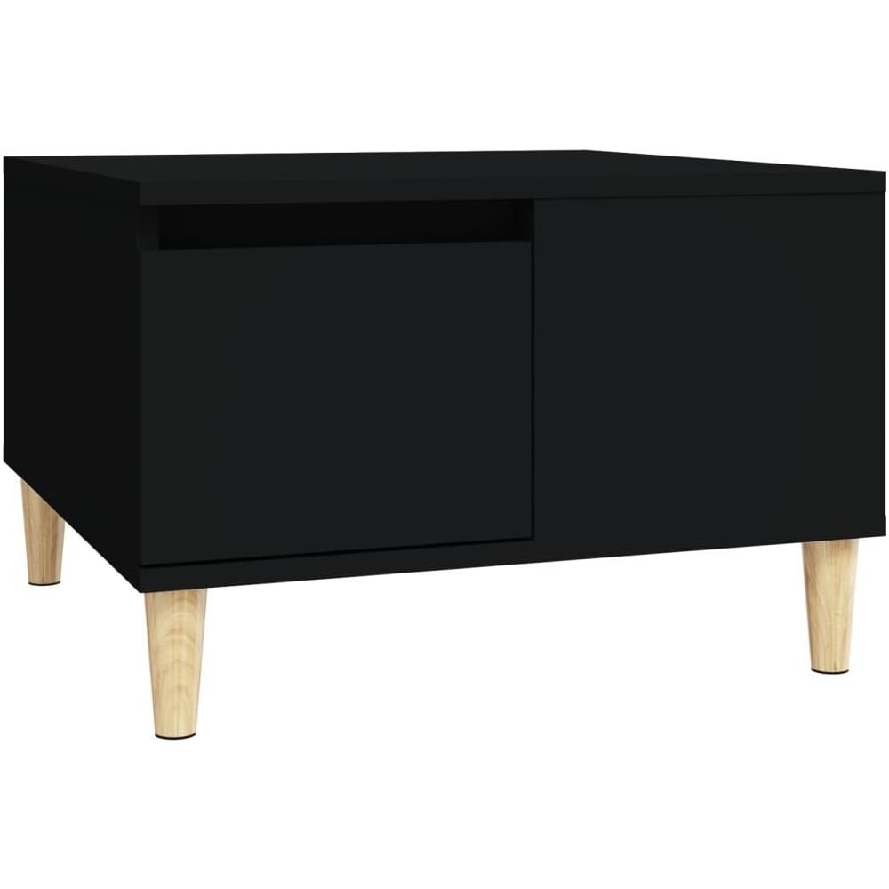 Tavolino Da Salotto Nero 55x55x36,5 Cm In Legno Multistrato - Foto 2