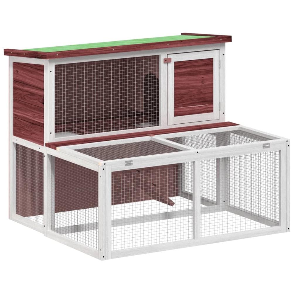 Conigliera Moka 102x90x84,5 Cm In Legno Massello Di Pino - Foto 2