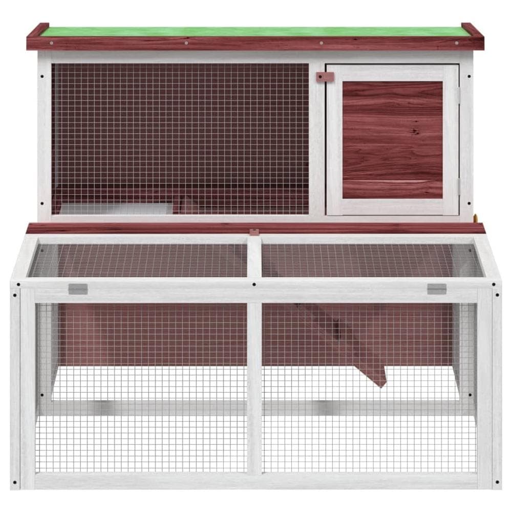 Conigliera Moka 102x90x84,5 Cm In Legno Massello Di Pino - Foto 3