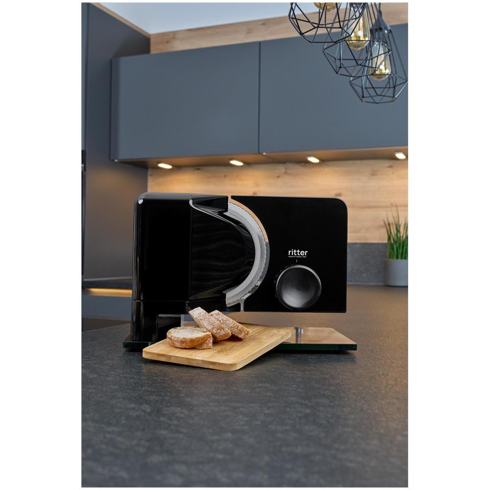 528.041 affettatrice Elettrico 65 W Nero Vetro, Metallo - Foto 8