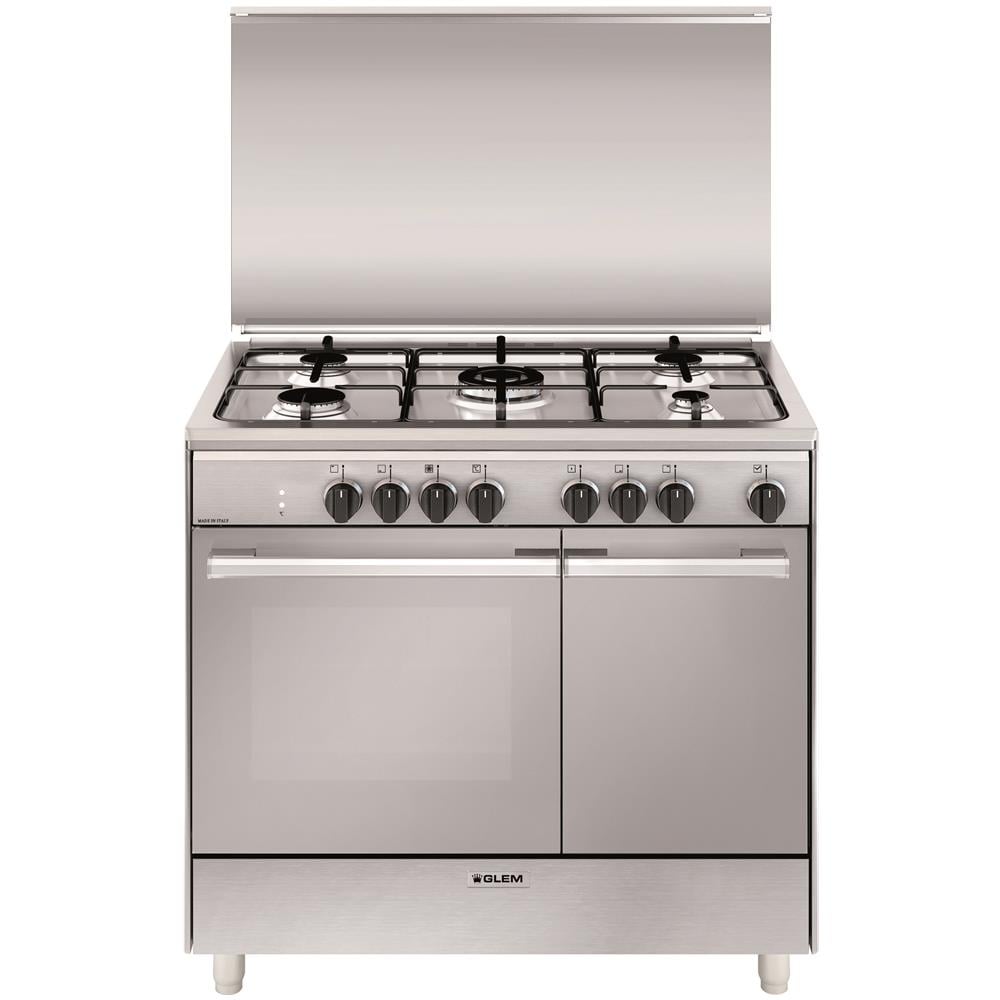 Cucina Elettrica UR965MI 4 Fuochi Gas Forno Elettrico Classe A Dimensioni 90x60 Colore Inox Serie Unica - Foto 1