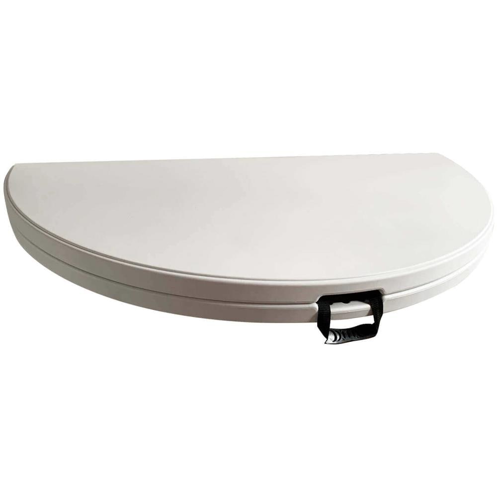 Cate - Tavolo Catering Rotondo Pieghevole Salvaspazio In Acciaio E Abs - Foto 2