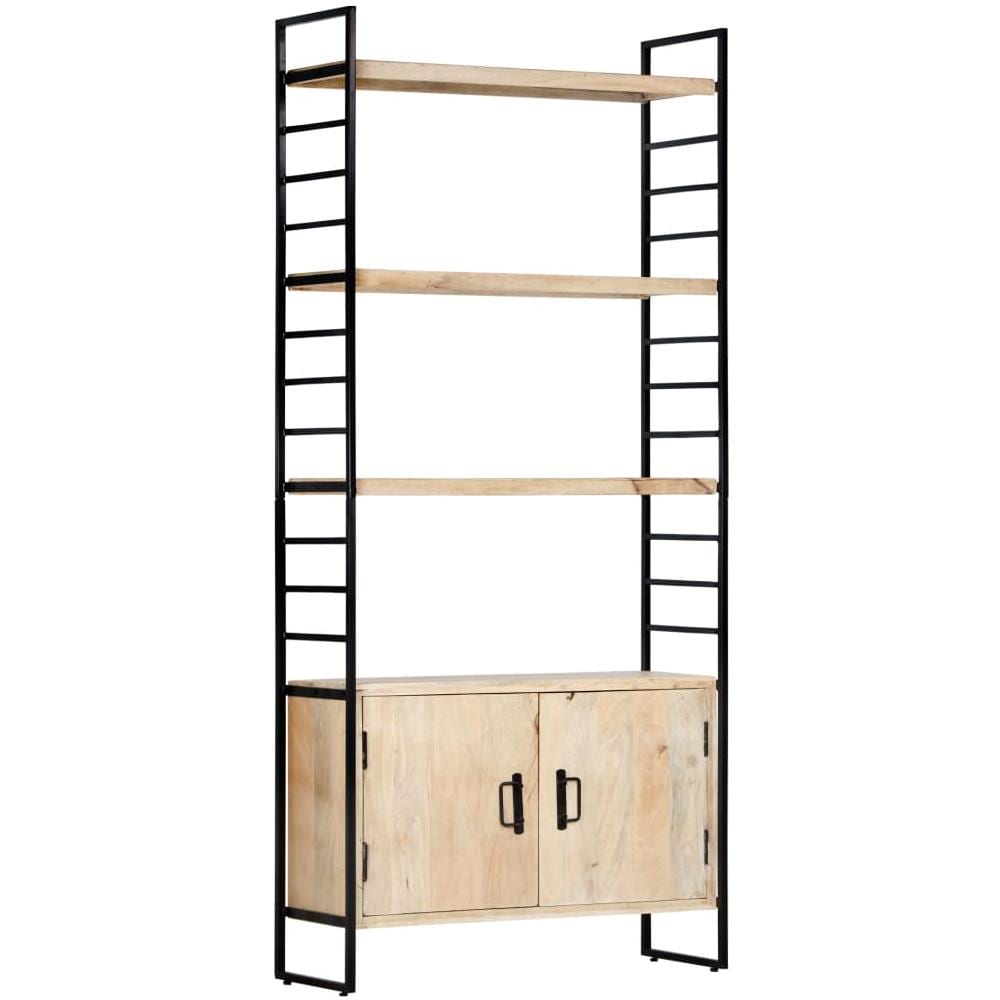 Libreria A 4 Livelli 80x30x180 Cm In Legno Massello Di Mango - Foto 1