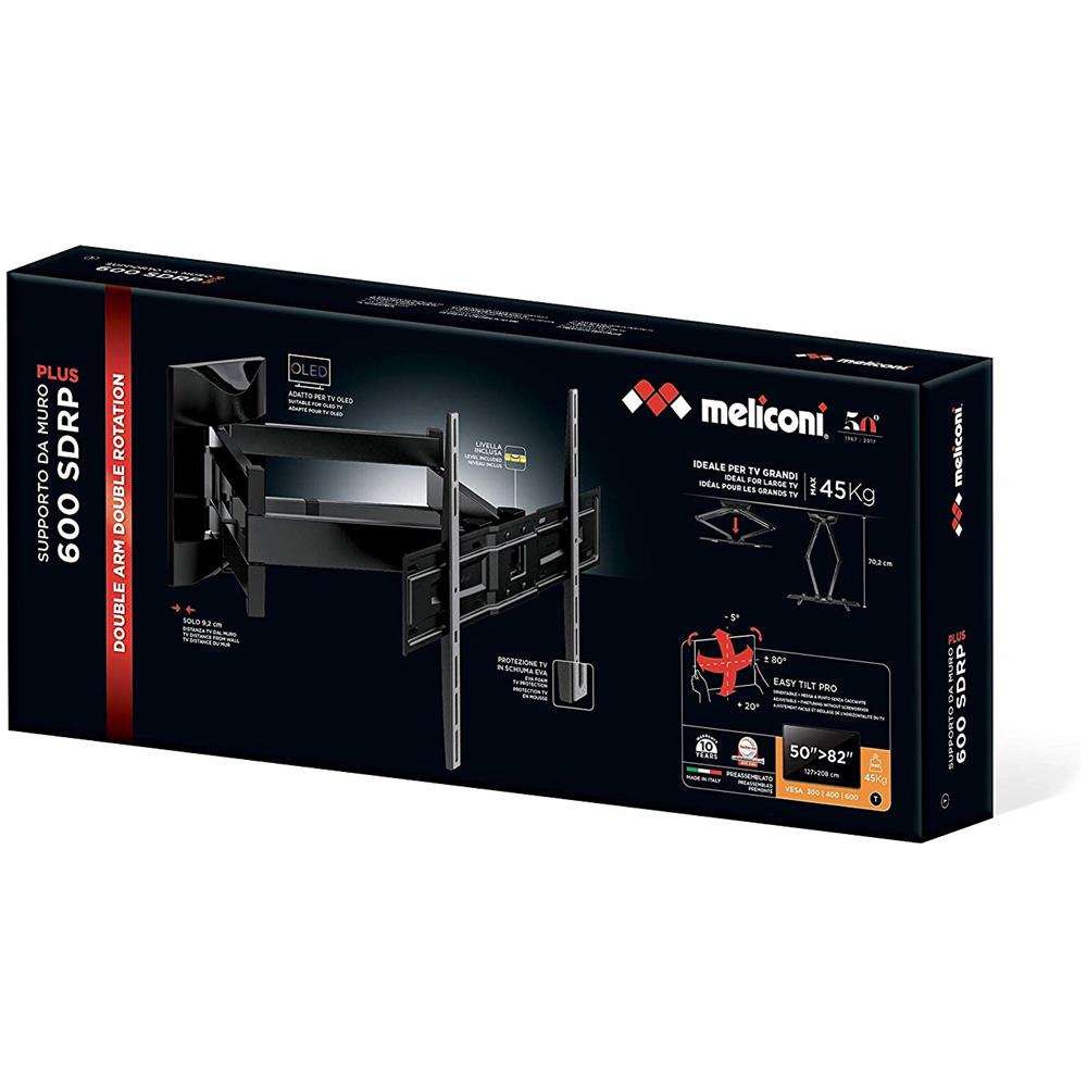 Supporto da parete SlimStyle 600 SDRP PLUS per TV 50"-82" Portata Max 45 Kg - Foto 7