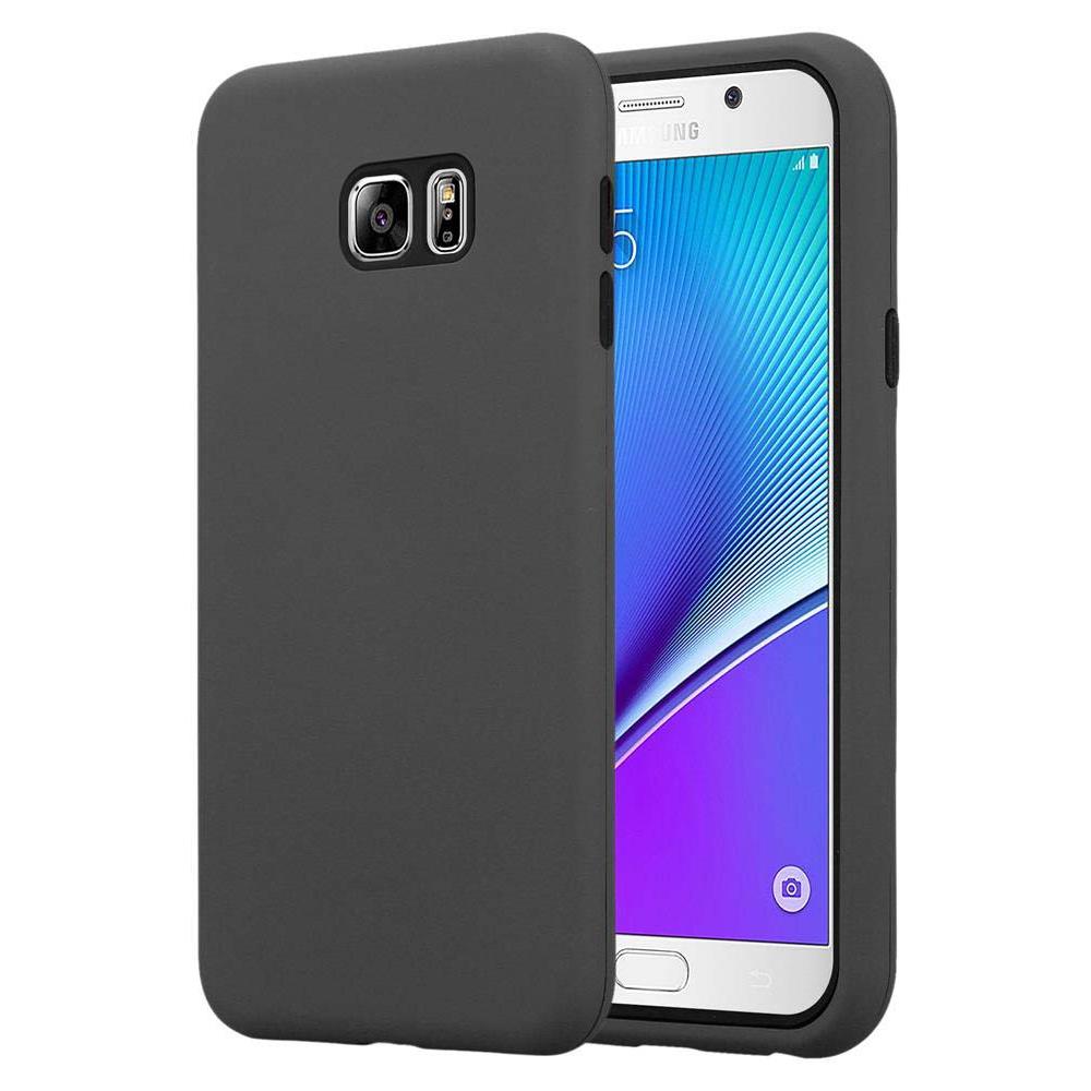 Custodia Compatibile Con Samsung Galaxy Note 5 In Grigio Quarzo - Coperchio Protettivo Ibrido Con Silicone Tpu All'interno E 2 Pezzi Di Plastica All'esterno - Foto 1