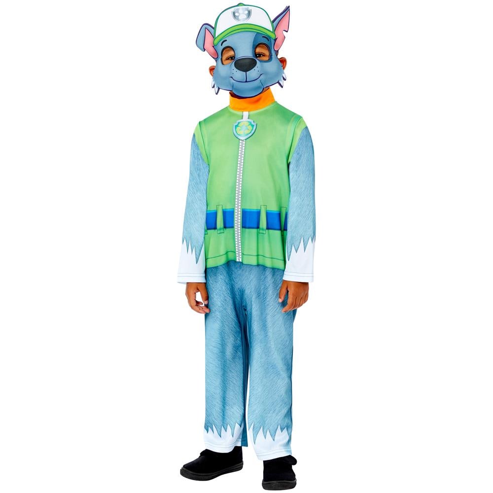 Amscan Paw Patrol Chase Costume For Kids - Jumpsuit & Mask Set, Size 4-6 Years (110cm), Officially Licensed