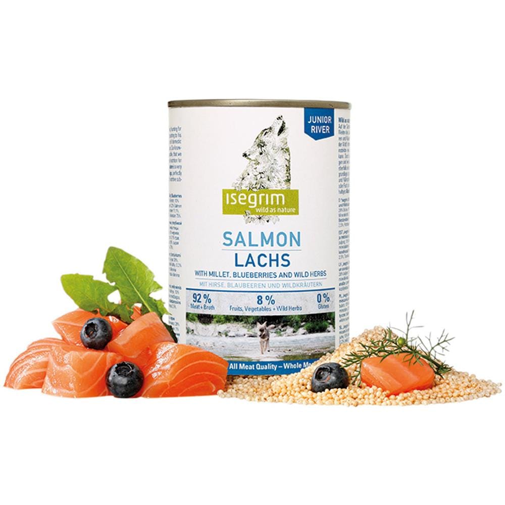 Lata Junior Salmon Mijo, Bayas Y Hierbas Silvestres890 Gr - Foto 1