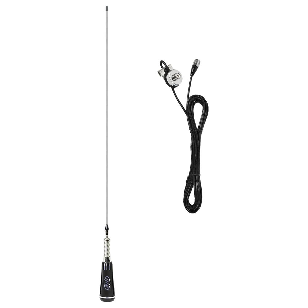 Pacchetto Antenna Cb Pni Led 2000 Lunghezza 90 Cm E Staffa Di Montaggio Su Tronco Pni T941 - Foto 1