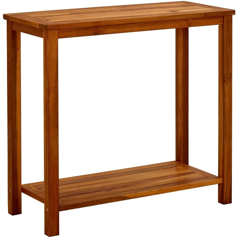 Tavolo Consolle Da Giardino 80x35x75cm Legno Massello Di Acacia - Foto 1