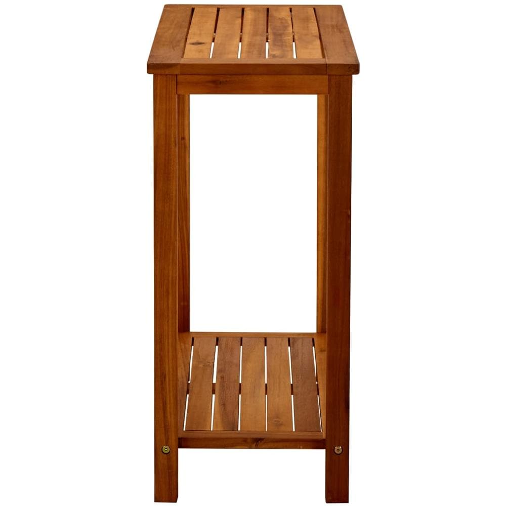 Tavolo Consolle Da Giardino 80x35x75cm Legno Massello Di Acacia - Foto 3