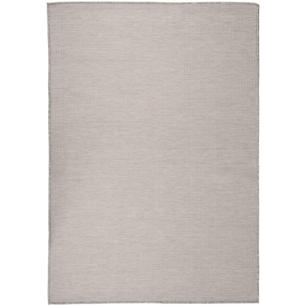 Tappeto Da Esterni A Tessitura Piatta 160x230 Cm Tortora - Foto 1