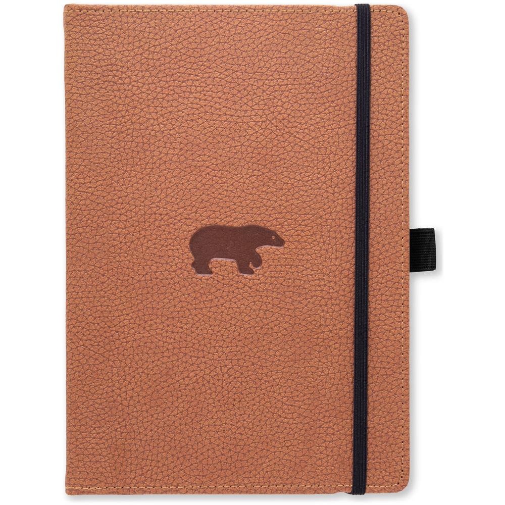 Dingbats* Wildlife Taccuino A5 - Brown Bear Puntinato - Diario A Carta D'avorio 100g /m² - Quaderno Di Schizzi A Copertura Rigida, Compartimento Interno, Chiusura Elastica E Segnalibri - Foto 1