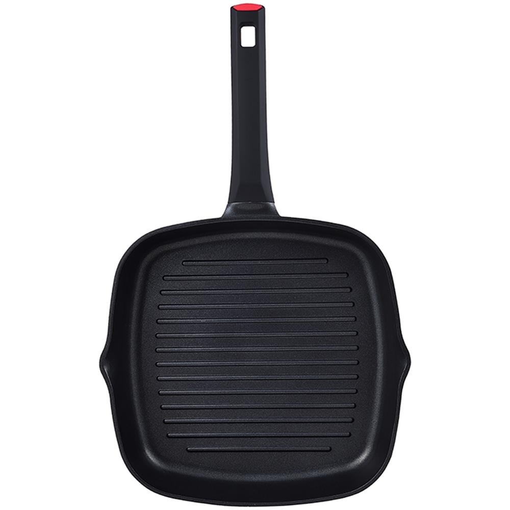 Padella Grill 28x28x5 Cm, Alluminio Fuso, Induzione, Energia - Foto 1