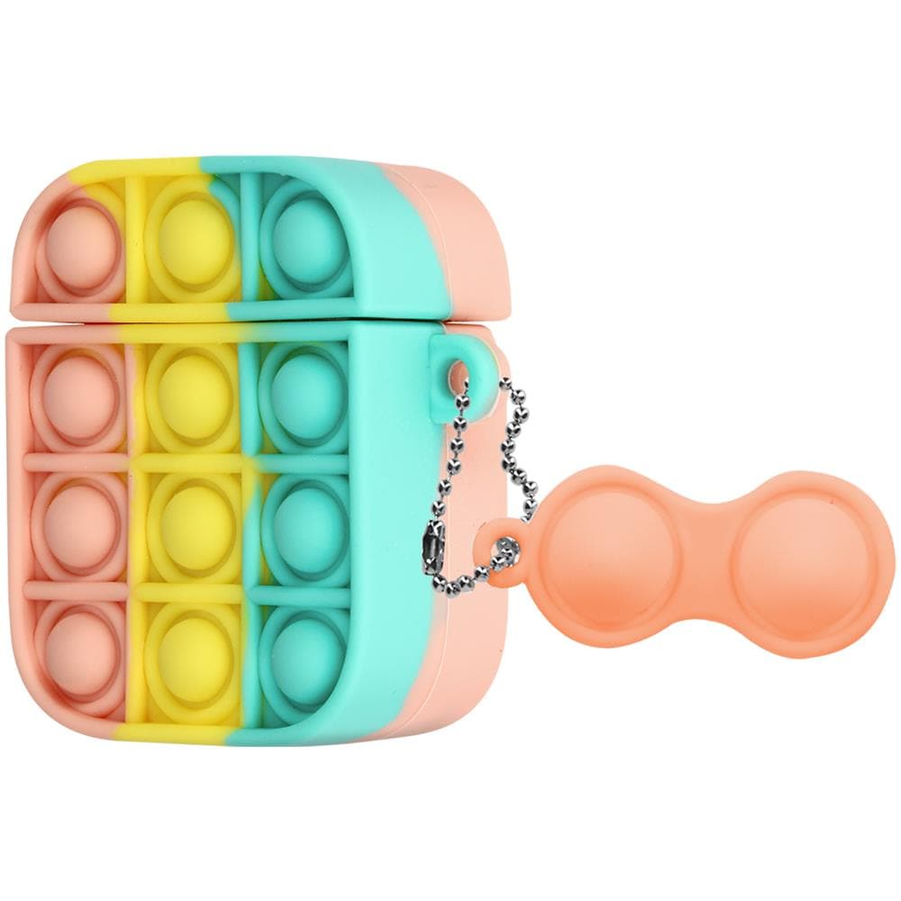 Cover Airpods Bubble Pop Silicone Design 2 Parti Multicolor - Foto 1