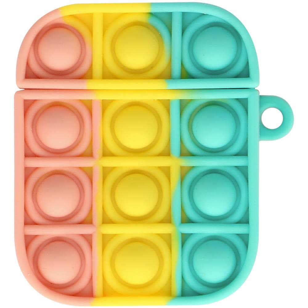 Cover Airpods Bubble Pop Silicone Design 2 Parti Multicolor - Foto 5