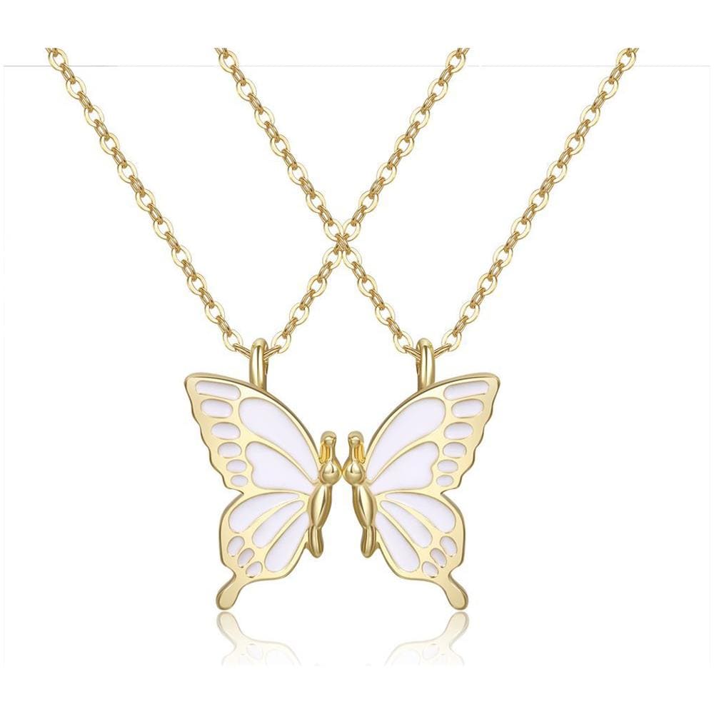 Collana Con Ciondolo A Farfalla, Confezione Da 2 Gold - Foto 1