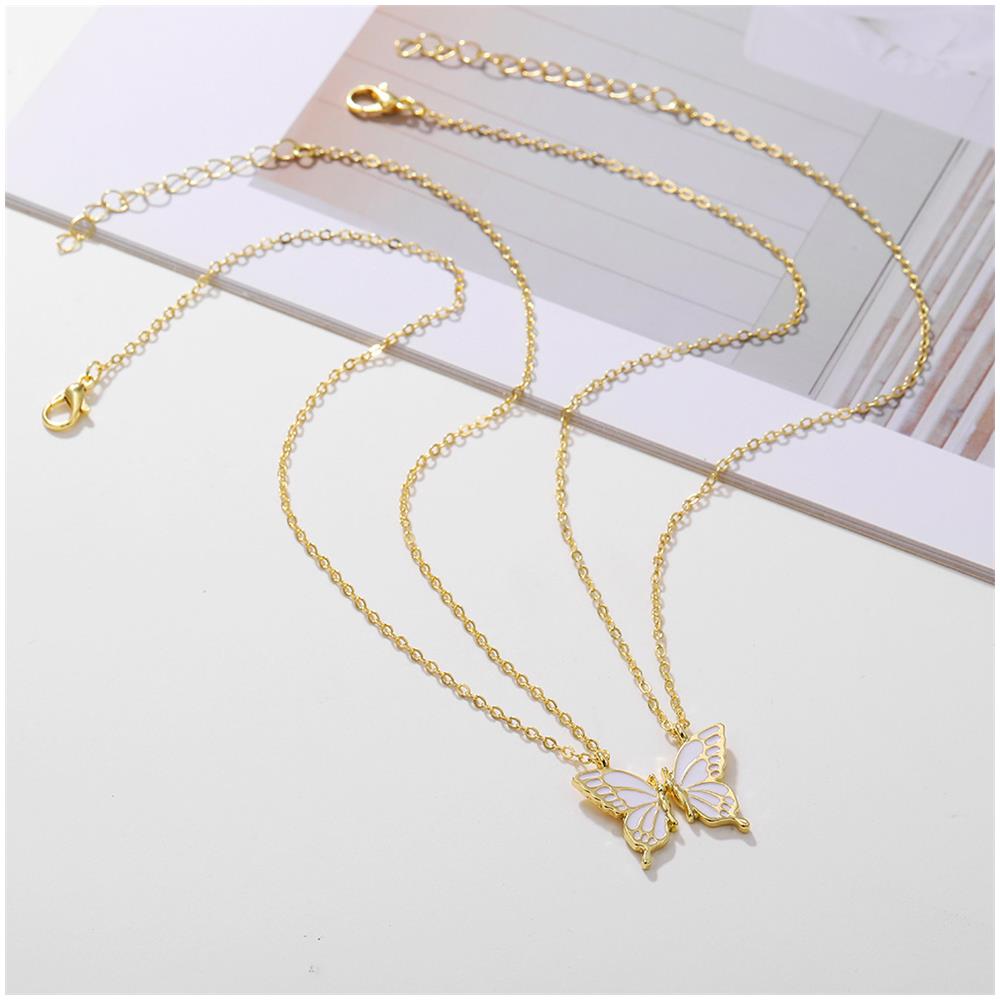 Collana Con Ciondolo A Farfalla, Confezione Da 2 Gold - Foto 2