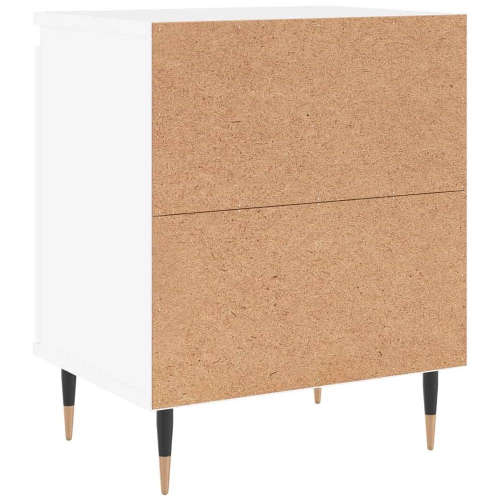 Comodini 2 Pz Bianchi 40x30x50 Cm In Legno Multistrato - Foto 7