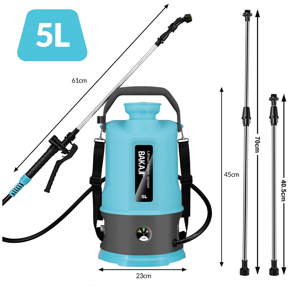 Nebulizzatore A Batteria 5 Litri Senza Fili Spruzzatore A Pressione Per Giardino - Foto 7