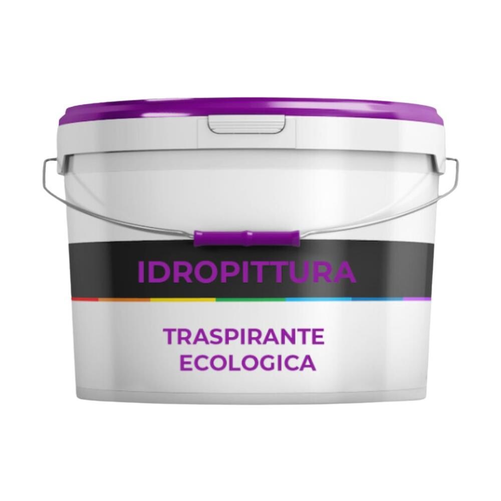 Idropittura Bianca Traspirante Ecologica Ad Acqua Per Interni Semilavabile *** Formato : Kg 5 - Foto 1