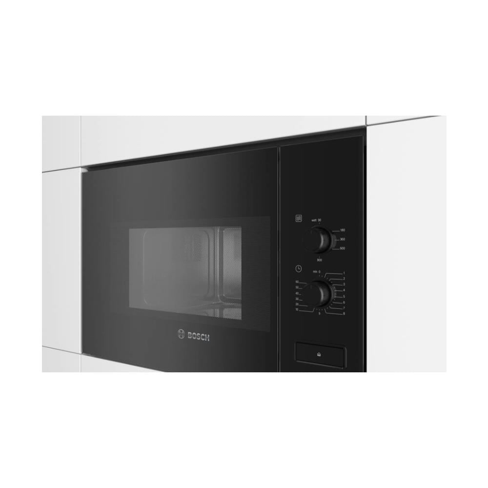 Forno Microonde da Incasso,BFL520MB0, Manopola, 20 L, 800 W, Funzione scongelamento, Colore Nero - Foto 4
