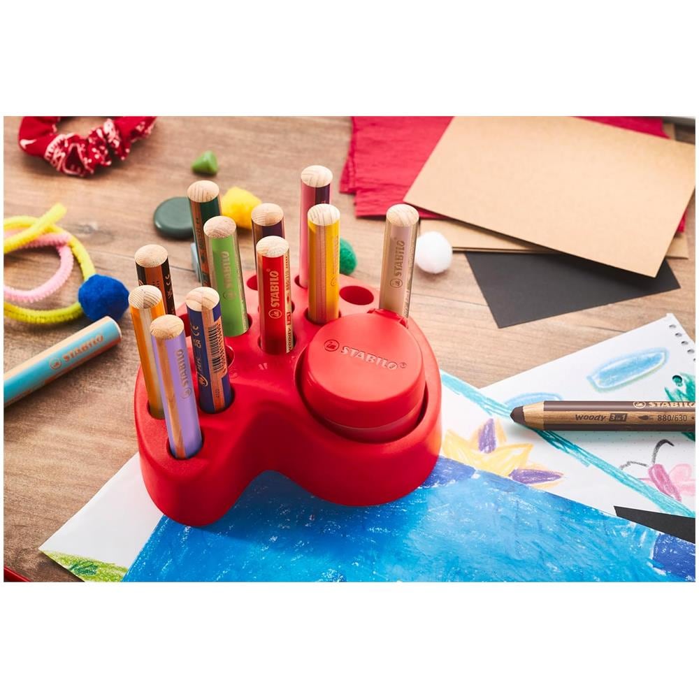 woody 3 in 1 - Premium DeskSet - Pack da 15 - 10 woody 3 in 1, 2 woody 3 in 1 Pastel, 3 woody 3 in 1 duo, 1 Temperino, 1 Deskset - Foto 8