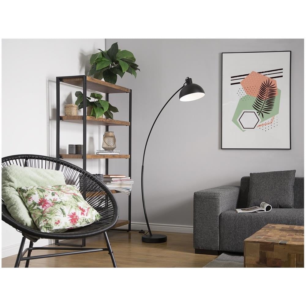 Lampada Da Pavimento In Metallo Color Nero 155 Cm Dintel - Foto 2