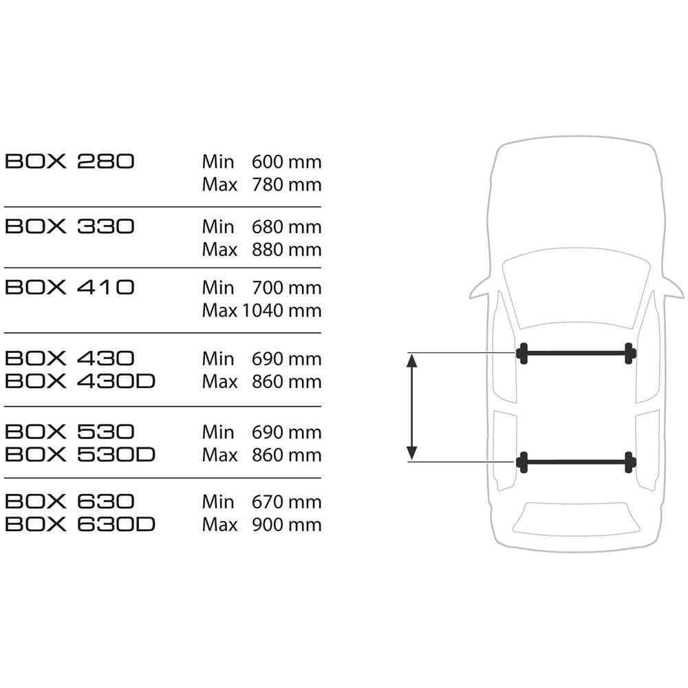 Lampa Box 630d, Box Tetto In Abs, 630 Litri, Doppia Apertura - Nero Lucido - Foto 3