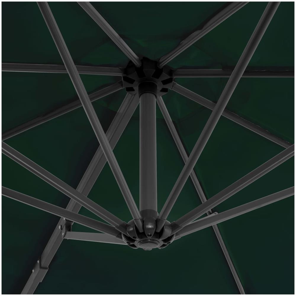 Ombrellone A Sbalzo Con Palo In Alluminio Verde 300 Cm - Foto 2