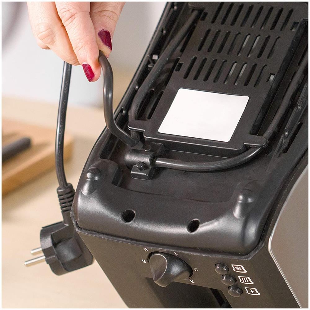 Tostapane TT7975 a 2 Fette Potenza 1400 W Colore Nero / Acciaio Inox - Foto 4