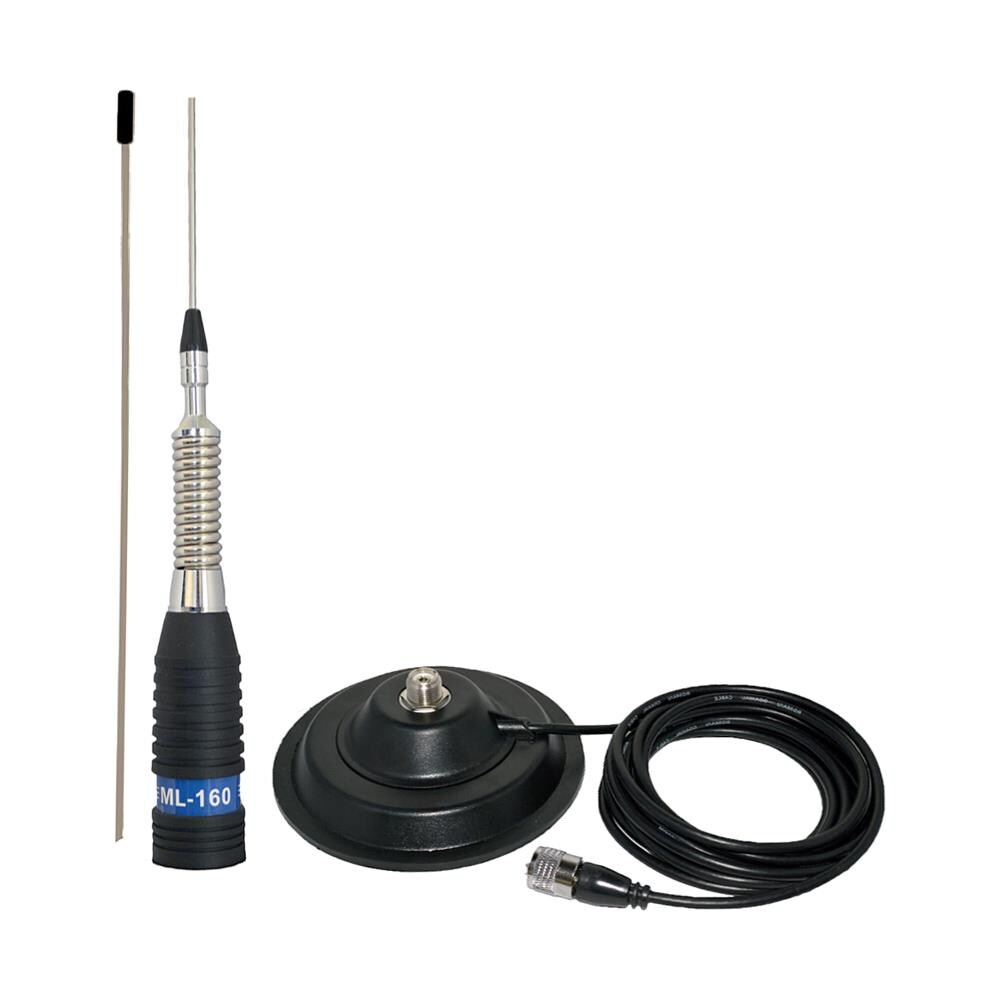 Antenna Cb Ml160, Lunghezza 155 Cm, 26-30 Mhz, Magnete 145 Mm Incluso - Foto 2