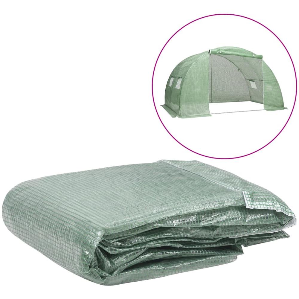 Telo di Ricambio per Serra (8 m²) 400x200x200 cm Verde - Foto 1