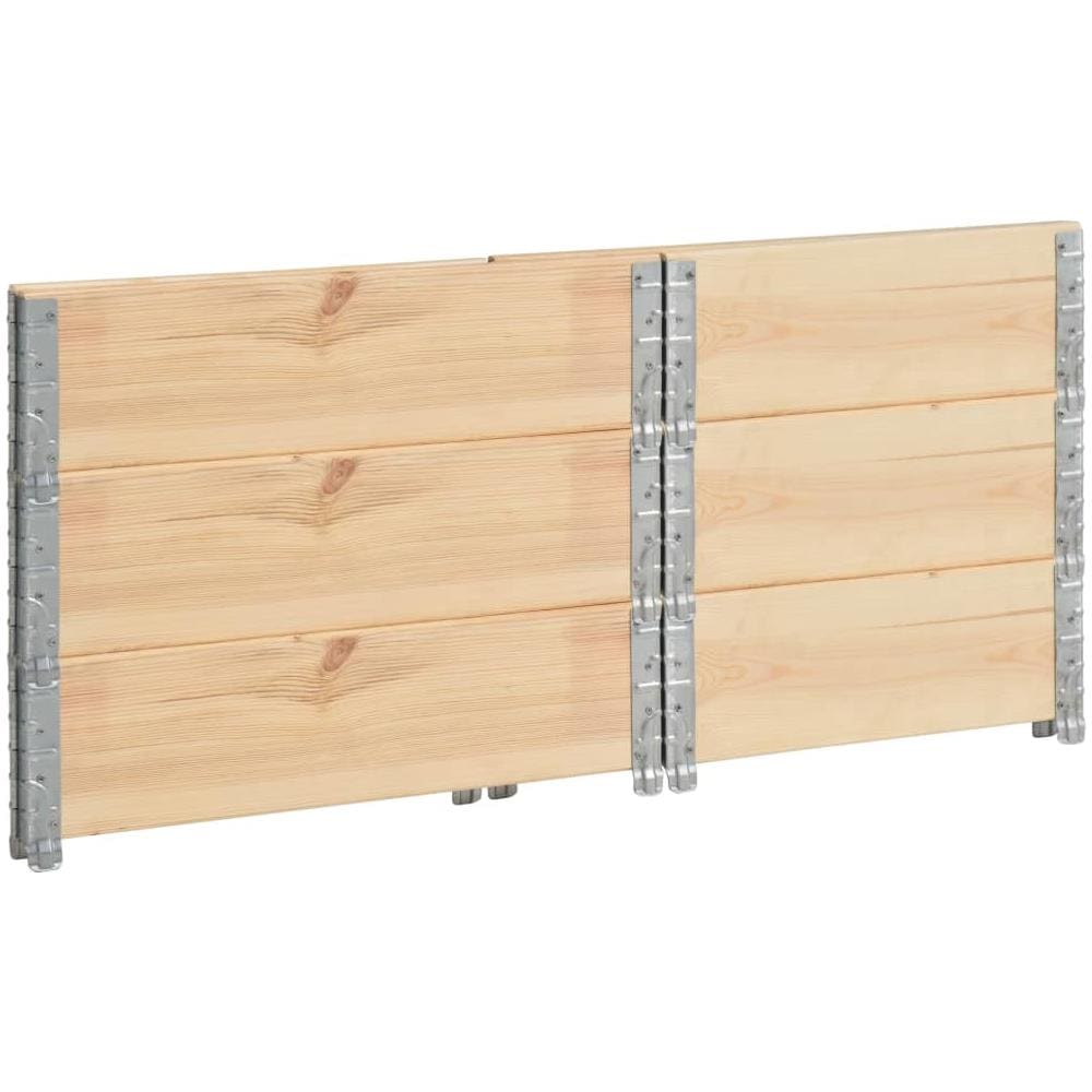 Collari per Pallet 3 pz 60x80 cm in Legno Massello di Pino - Foto 2