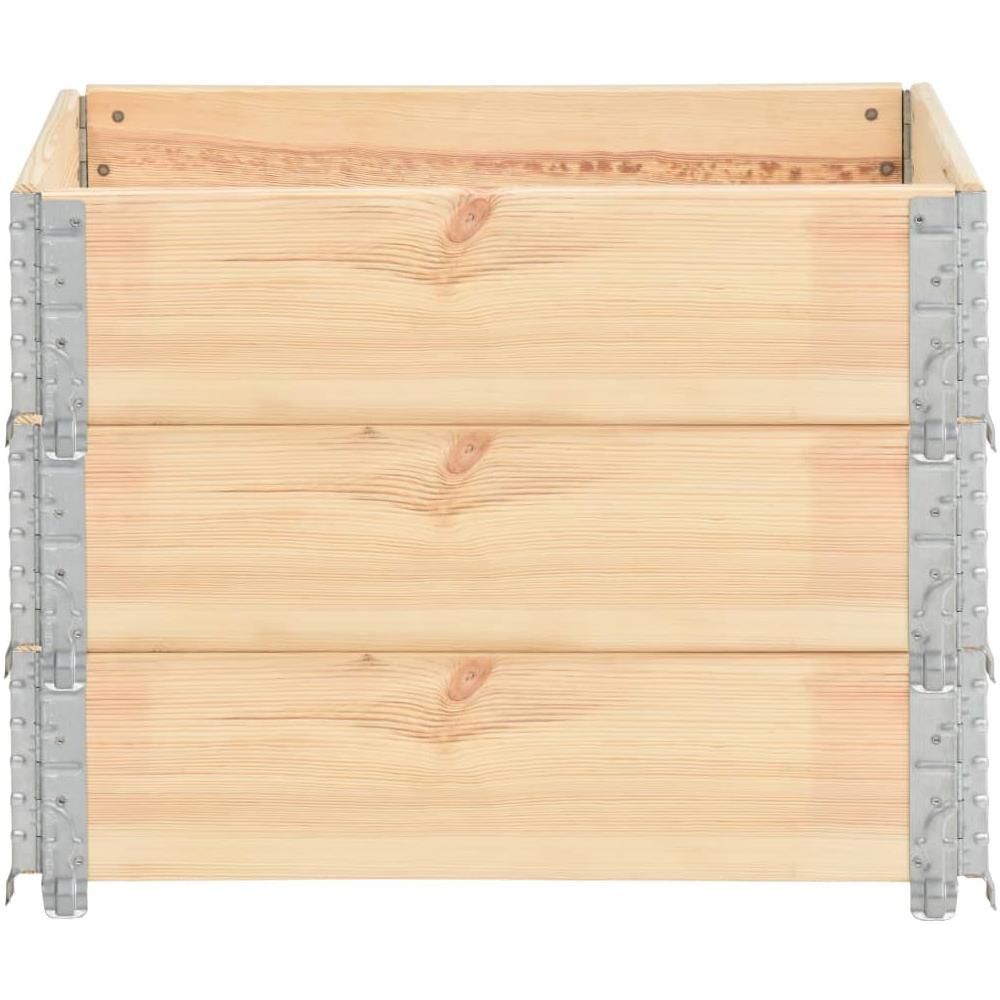 Collari per Pallet 3 pz 60x80 cm in Legno Massello di Pino - Foto 3