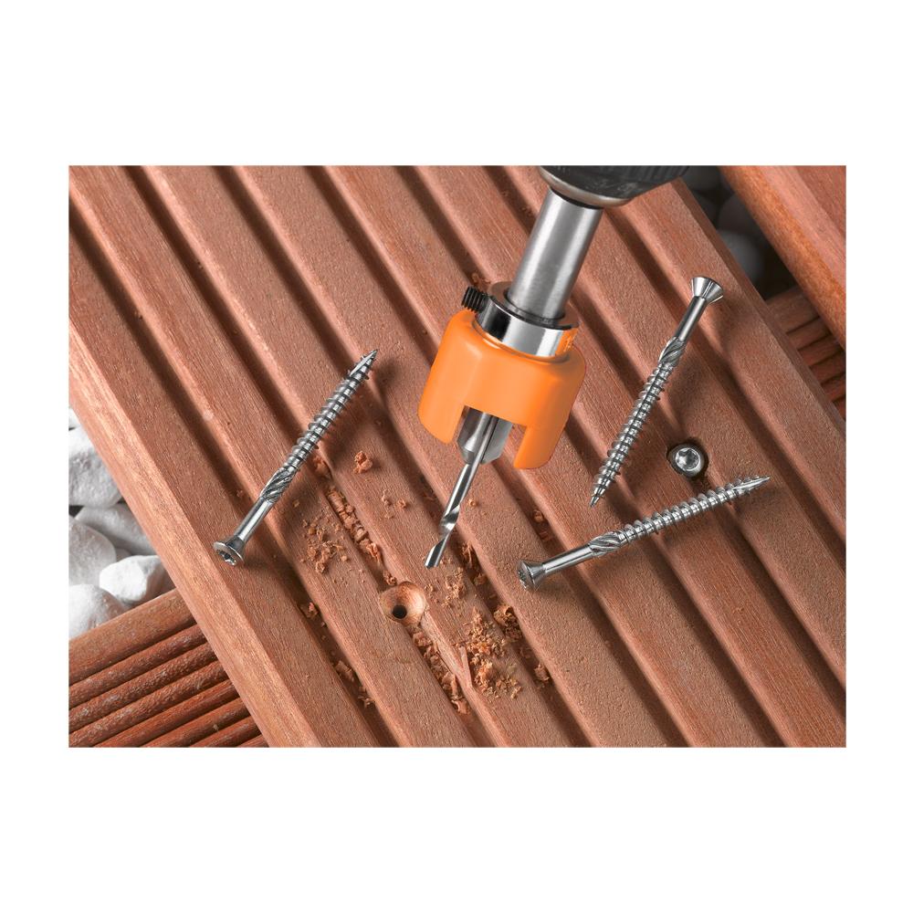 512005, Drill, Singolo, Hardwood, Legno dolce, Legno, High-Speed Steel (HSS) , Attacco esagonale, Arancione, Argento - Foto 2