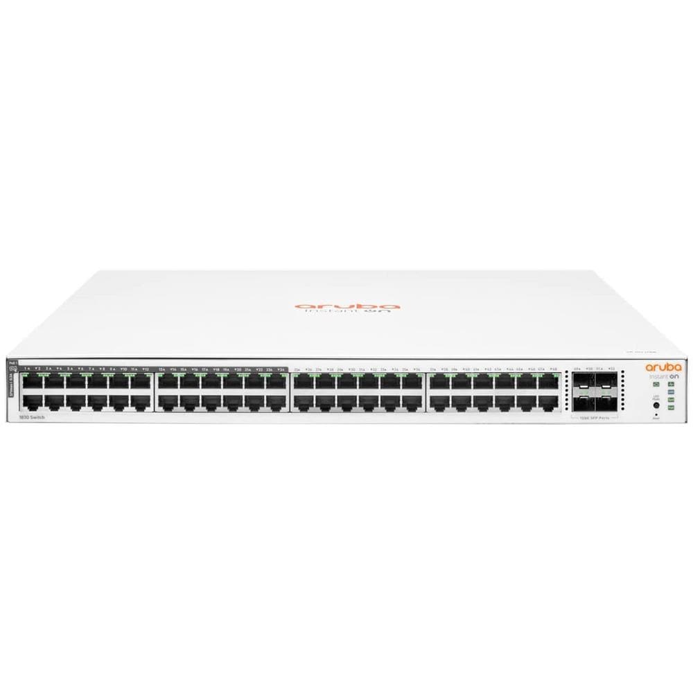 Switch Aruba ION 1830 con 48 porte RJ-45 10/100/1000 PoE Classe 4, 4 porte 1 GbE SFP Colore Bianco - Foto 1
