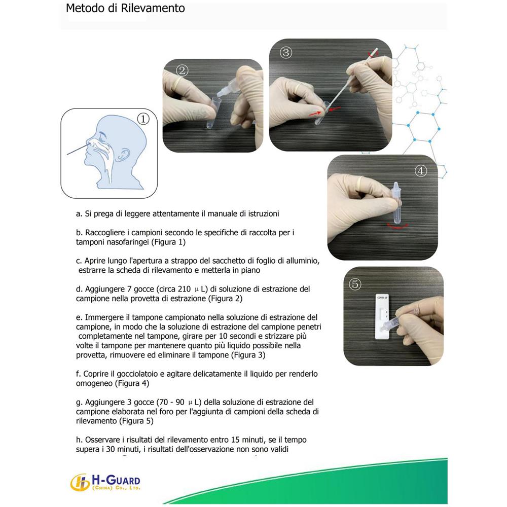 Scatola Da 25 Pezzi Test Tampone Rapido Sars-cov-2 Covid-19 (coronavirus) Kit Test Diagnostico A Risultato Rapido - Foto 2