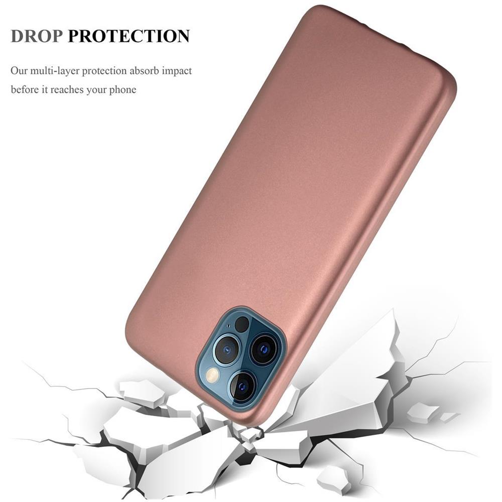 Custodia Compatibile Con Apple Iphone 12 / Iphone 12 Pro In Oro Rosa Metallico - Coperchio Protettivo In Silicone Tpu Flessibile - Foto 7