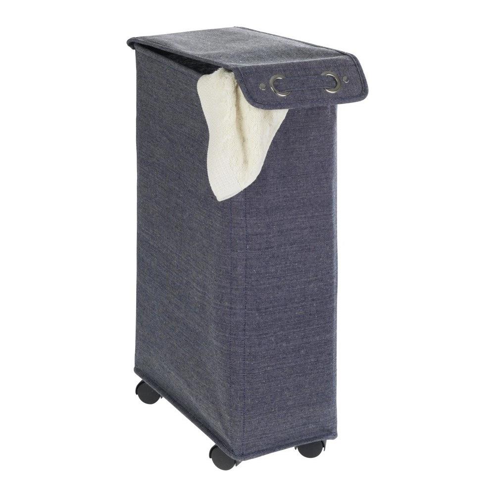 Cestino Per Il Lavaggio, Contenitore Corno Prime Con Chiusura E Ruote - 43 Litri, 60 X 18,5 X 40 Cm, - Foto 2
