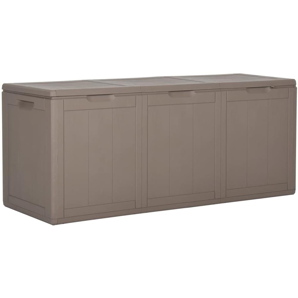 Baule Da Giardino 270 L Marrone In Rattan Pp - Foto 1