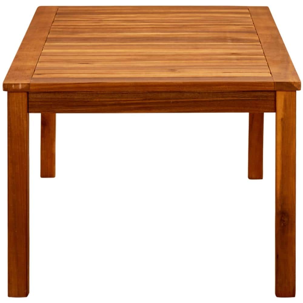 Tavolino Da Giardino 110x60x45 Cm In Legno Massello Di Acacia - Foto 3