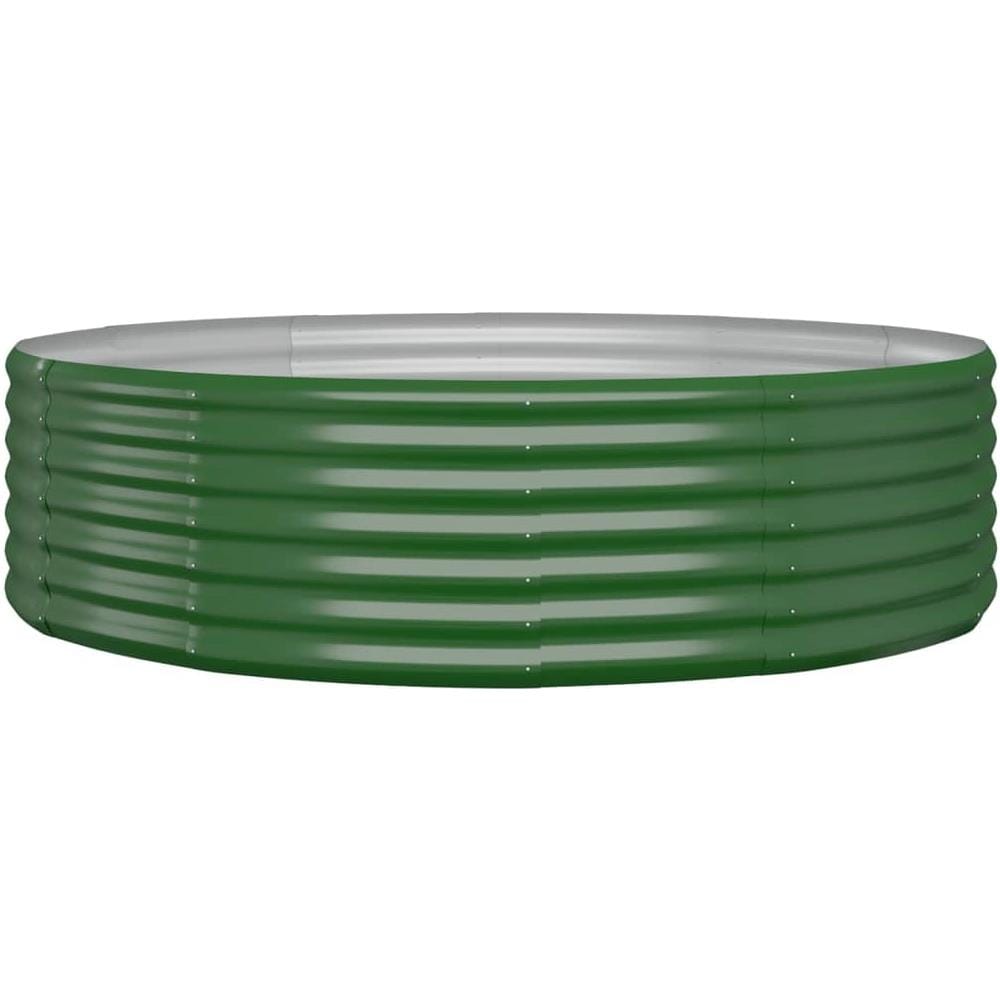 VidaXL Letto Da Giardino In Acciaio 100x100x36cm Grigio - Resistente Agli Agenti Atmosferici - 2