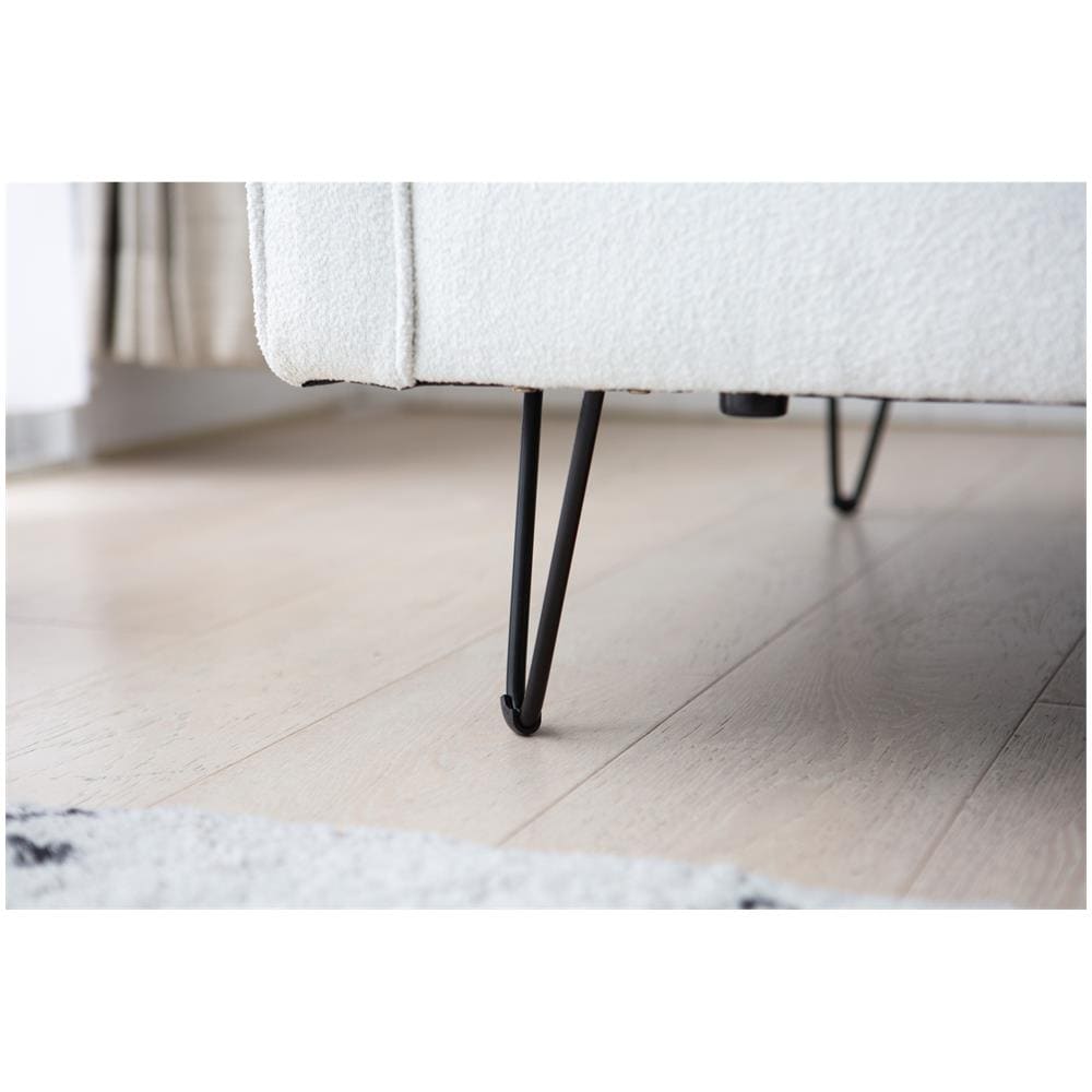 Cloud Divano Bianco 3 Posti Con Gambe In Metallo - Foto 2