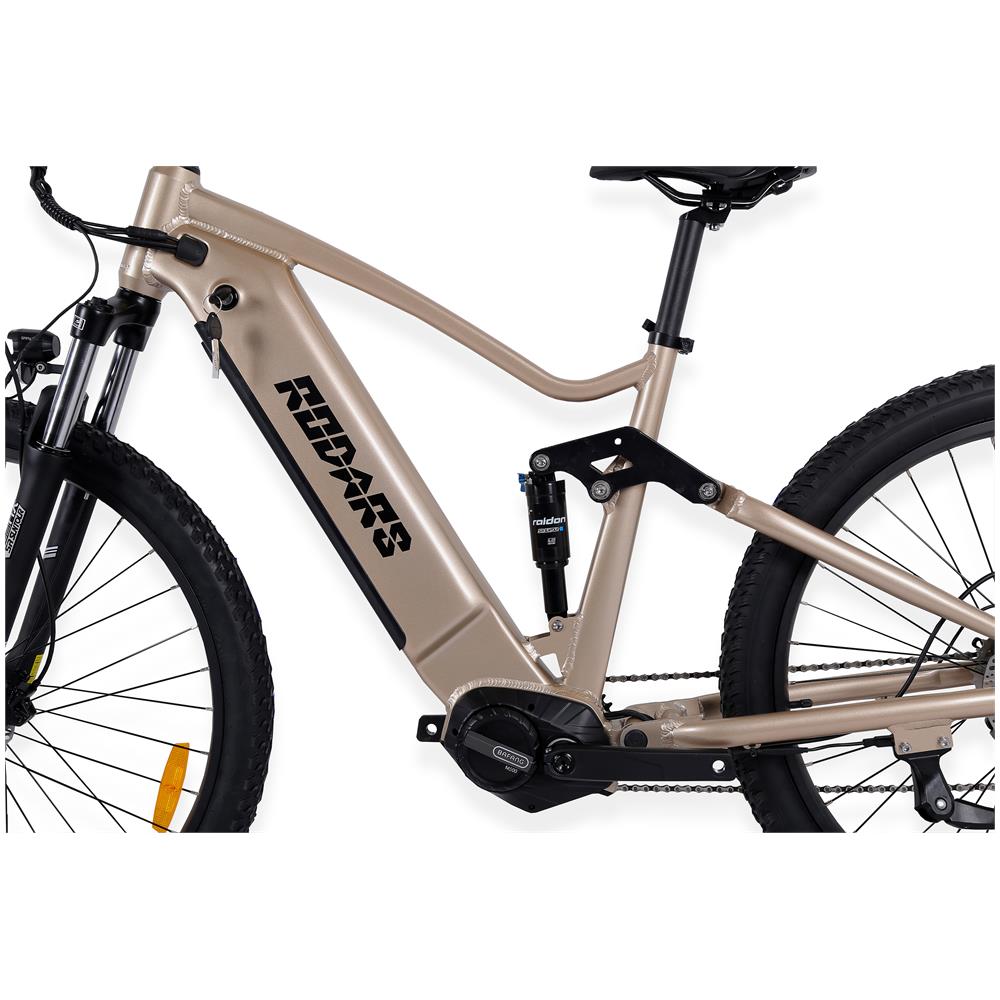 Stamina M500 - Deserto - 250w / 18ah - Bicicletta Elettrica A Doppia Sospensione A Motore Centrale - Ebike Fuoristrada A Sospensione Totale - Foto 6
